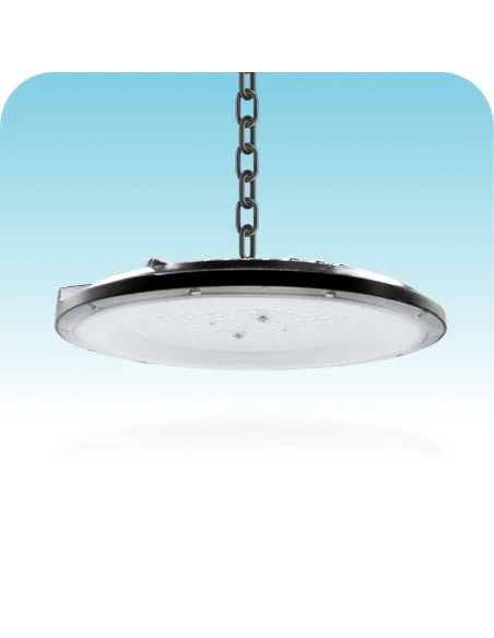 UFO LED aluminio + PC 100W Fría [UFO100W-P-F]