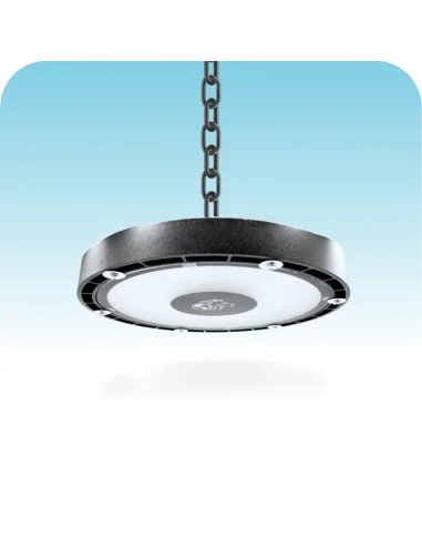 UFO LED aluminio + vidrio 100W Fría [UFO100W-F]