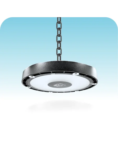 UFO LED aluminio + vidrio 100W Fría [UFO100W-F]