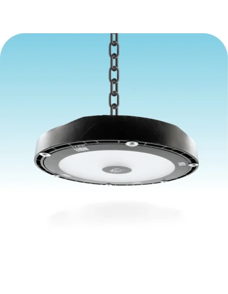 UFO LED aluminio + vidrio 150W