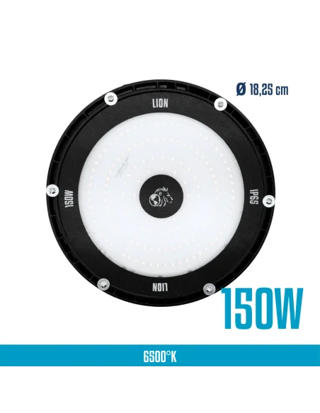 UFO LED aluminio + vidrio 150W
