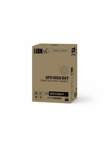 UFO LED aluminio + vidrio 150W