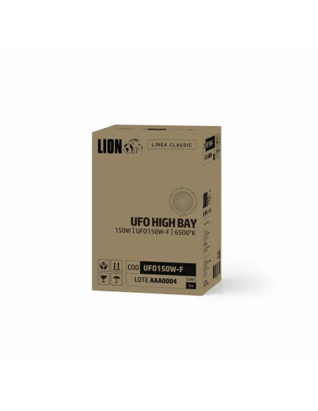 UFO LED aluminio + vidrio 150W