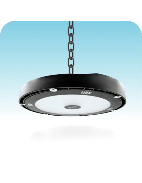 UFO LED aluminio + vidrio 200W Fría [UFO200W-F]