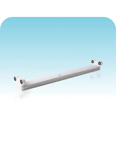 Listón de chapa para tubo LED 9W doble  [TFB06D-1P]