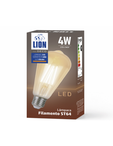 Lámpara Filamento LED 4W Cálida [LFH4W-V-C]