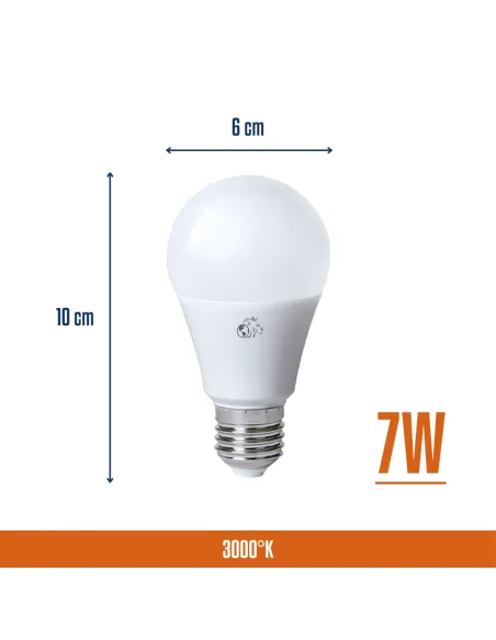 Bulbo LED 7W Cálida [LA07W-C]
