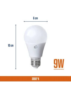 Bulbo LED 9W Cálida [LA09W-C] 2