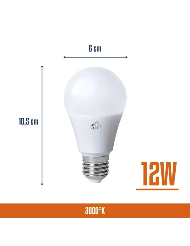 Bulbo LED 12W Cálida [LA12W-C]