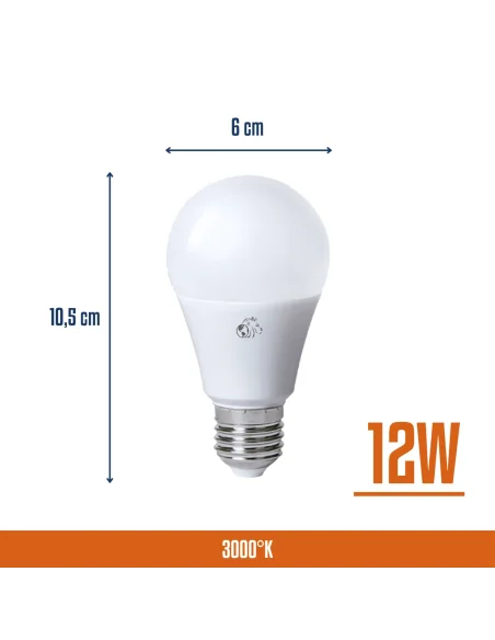 Bulbo LED 12W Cálida [LA12W-C]