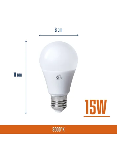 Bulbo LED 15W Cálida [LA15W-C]