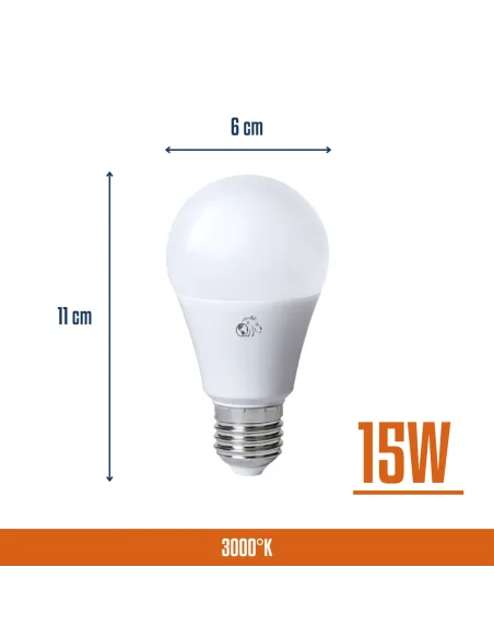 Bulbo LED 15W Cálida [LA15W-C]