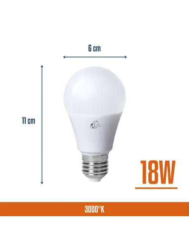 Bulbo LED 18W Cálida [LA18W-C]