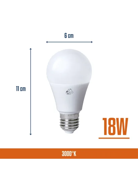 Bulbo LED 18W Cálida [LA18W-C]
