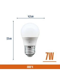 Lámpara gota LED 7W Cálida [LG07W-C] 2