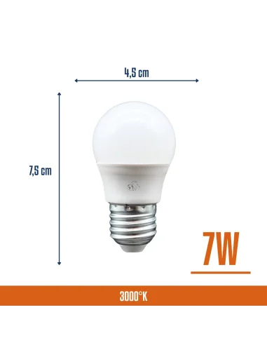 Lámpara gota LED 7W Cálida [LG07W-C]