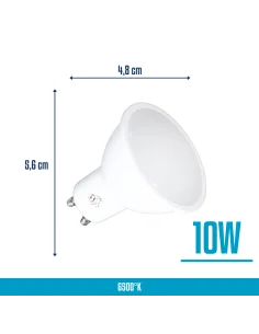 Lámpara Dicroica LED 10W Fría [LD10W-F] 2
