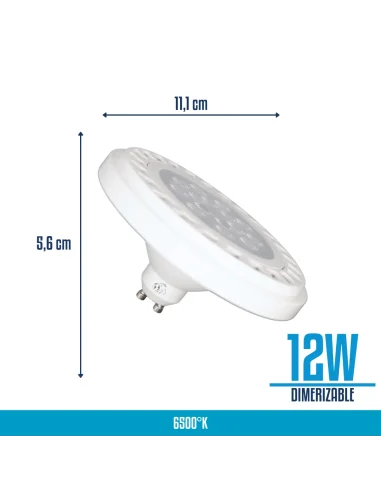 Lámpara AR111 Dimerizable 12W Fría [LD12W-D-F]