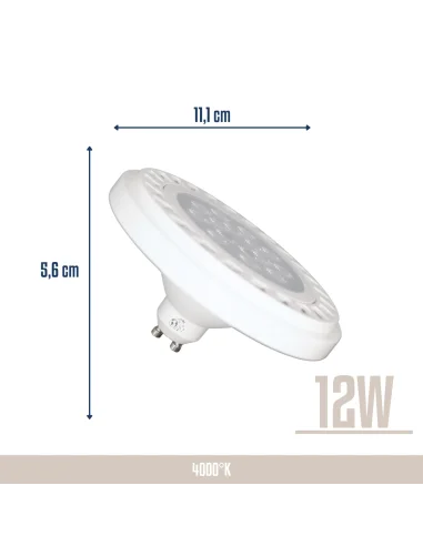 Lámpara AR111 Blanca 12W Neutra [LD12W-N]
