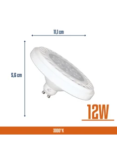 Lámpara AR111 Blanca 12W Cálida [LD12W-C] 2