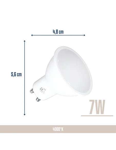 Lámpara Dicroica LED 7W Neutra [LD07W-N]