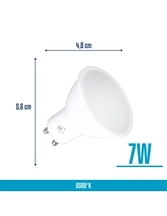 Lámpara Dicroica LED 7W Fría [LD07W-F] 2