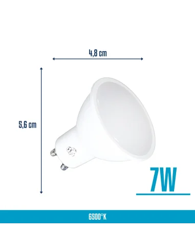 Lámpara Dicroica LED 7W Fría [LD07W-F]