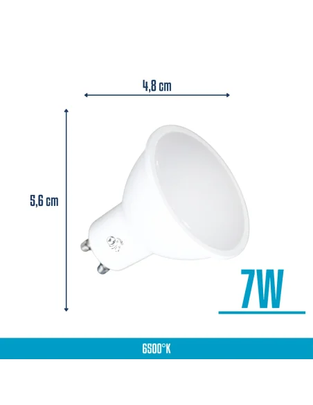 Lámpara Dicroica LED 7W Fría [LD07W-F]