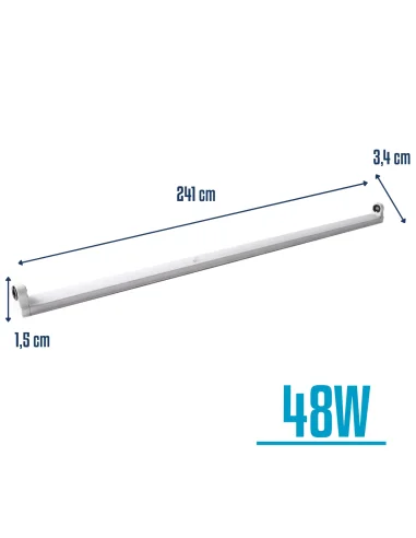 Listón de chapa para tubo LED 48W  [TFB24-1P]