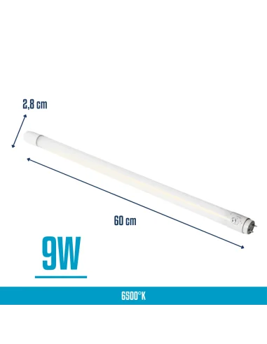 Tubo T8 LED 9W Fría [TL09W-F]