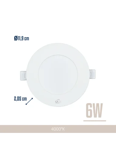 Panel de embutir LED 6W Neutra [LPRE06W-N]