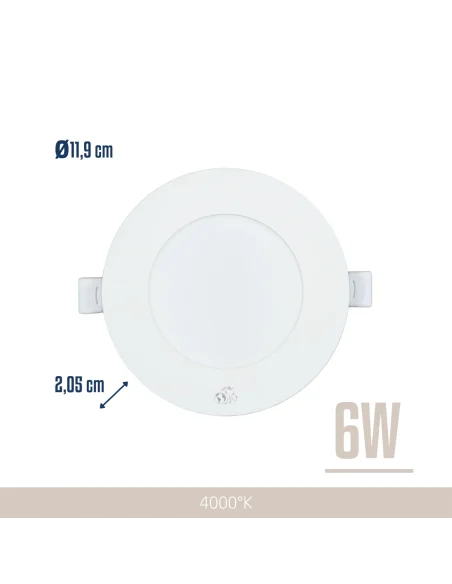Panel de embutir LED 6W Neutra [LPRE06W-N]