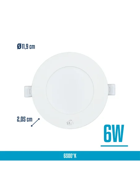 Panel de embutir LED 6W Fría [LPRE06W-F]