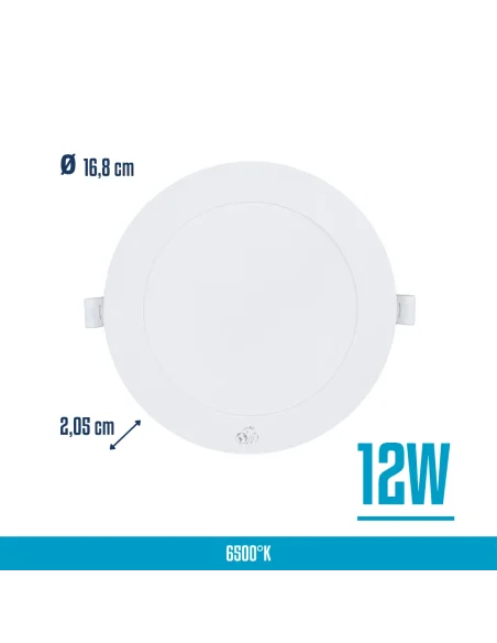 Panel de embutir LED 12W Fría [LPRE12W-F]