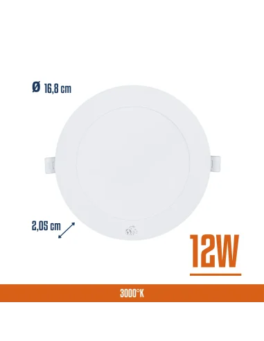 Panel de embutir LED 12W Cálida [LPRE12W-C]
