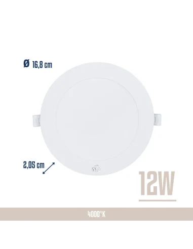 Panel de embutir LED 12W Neutra [LPRE12W-N]
