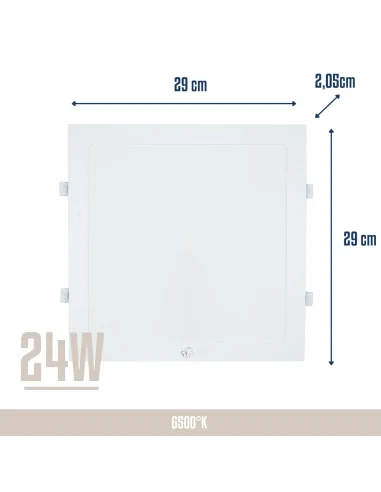 Panel de embutir LED 24W cuadrado Neutra [LPCE24W-N]