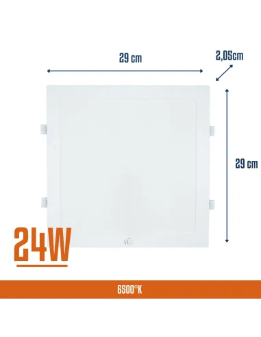 Panel de embutir LED 24W cuadrado Cálida [LPCE24W-C]