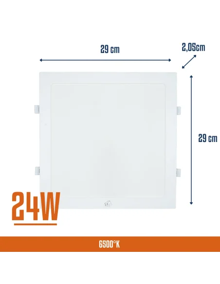Panel de embutir LED 24W cuadrado Cálida [LPCE24W-C]