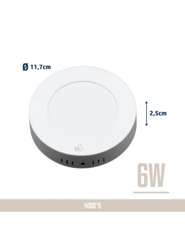 Panel de aplicar LED 6W Neutra [LPRA06W-N]