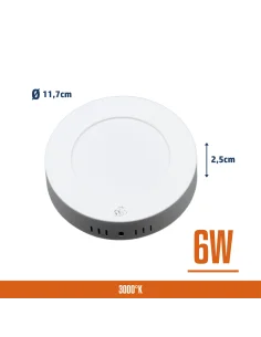 Panel de aplicar LED 6W Cálida [LPRA06W-C] 2