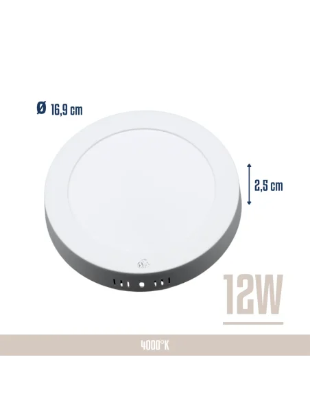 Panel de aplicar LED 12W Neutra [LPRA12W-N]