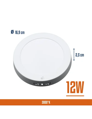 Panel de aplicar LED 12W Cálida [LPRA12W-C]