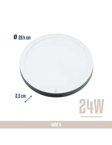 Panel de aplicar LED 24W Neutra [LPRA24W-N]