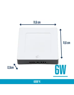 Panel de aplicar LED 6W cuadrado Fría [LPCA06W-F] 2