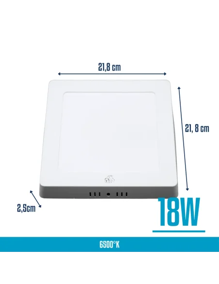 Panel de aplicar LED 18W cuadrado Fría [LPCA18W-F]