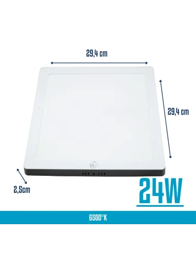 Panel de aplicar LED 24W cuadrado Fría [LPCA24W-F]