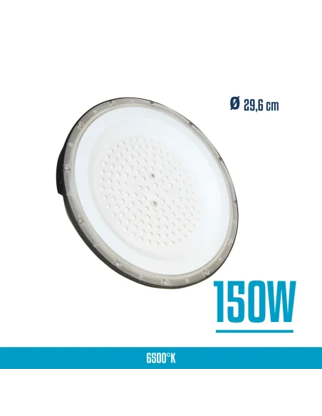 UFO LED aluminio + PC 150W Fría [UFO150W-P-F]