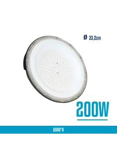 UFO LED aluminio + PC 200W Fría [UFO200W-P-F] 2