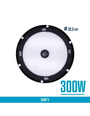 UFO LED aluminio + vidrio 300W Fría [UFO300W-F]